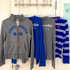 Lot of BOYS L (10-12) Abercrombie & Fitch sweaters